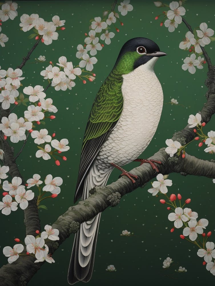 Ohara Koson Inspired Bird Painting Swallow 3
