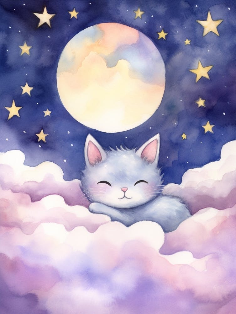 Baby Kitten 8 Sleeping In The Clouds