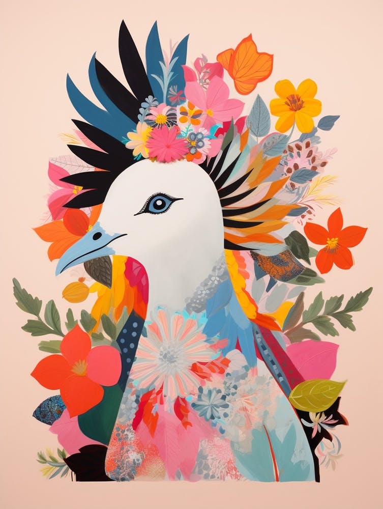 Bird With A Flower Crown Dove 1