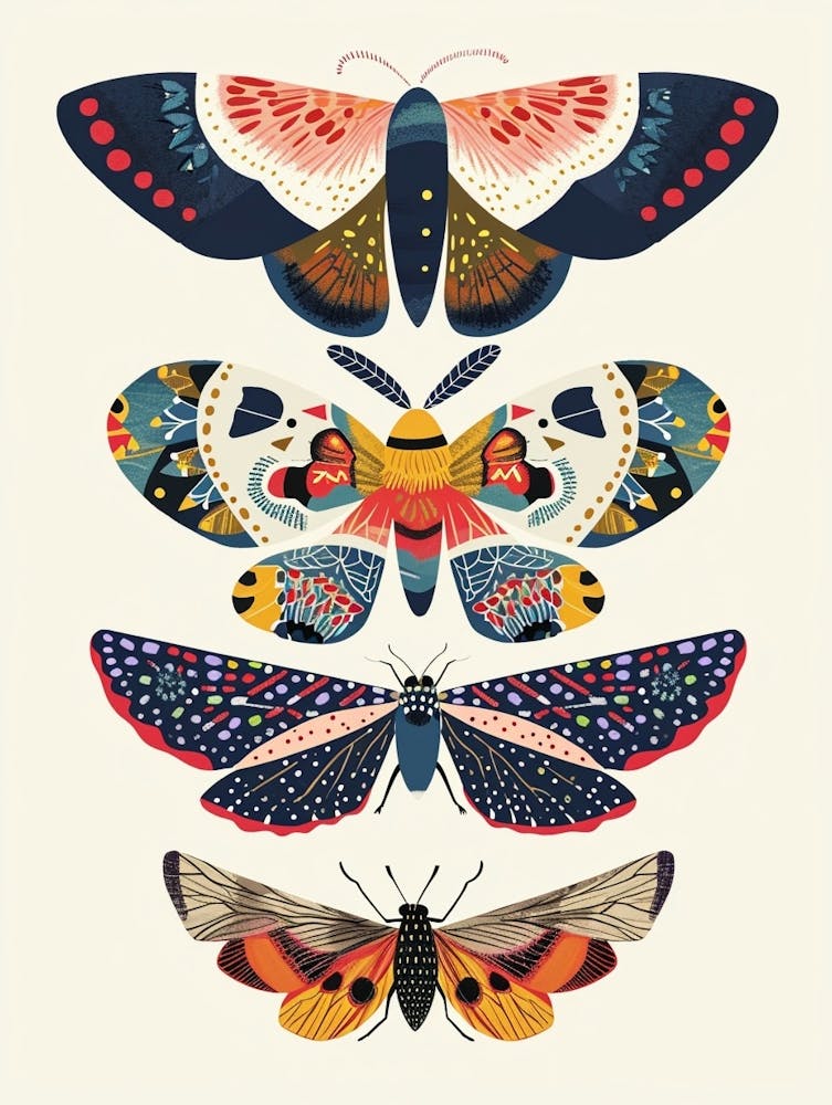 Colourful Insect Illustration Butterfly 16