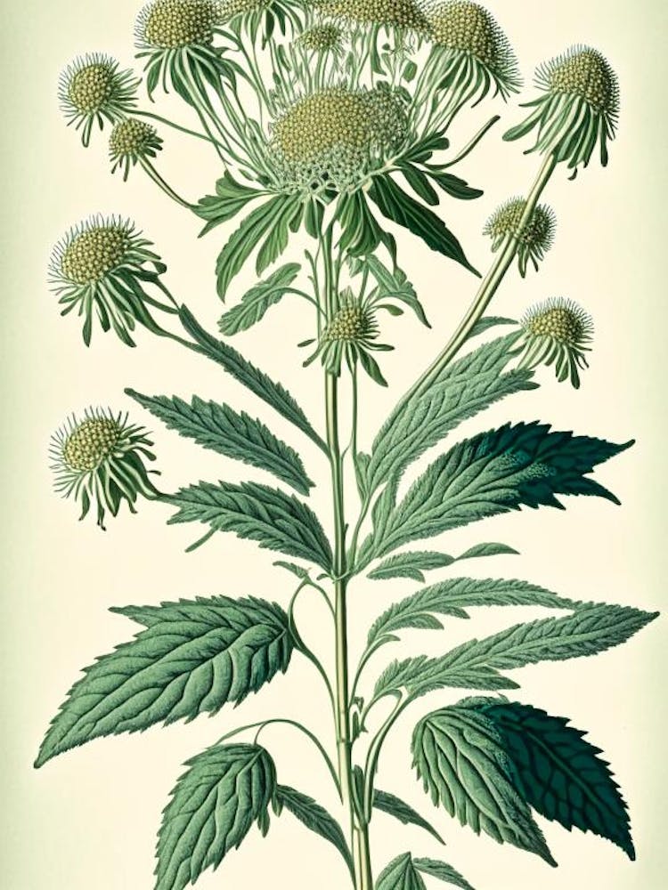 Boneset Herb Vintage Botanical