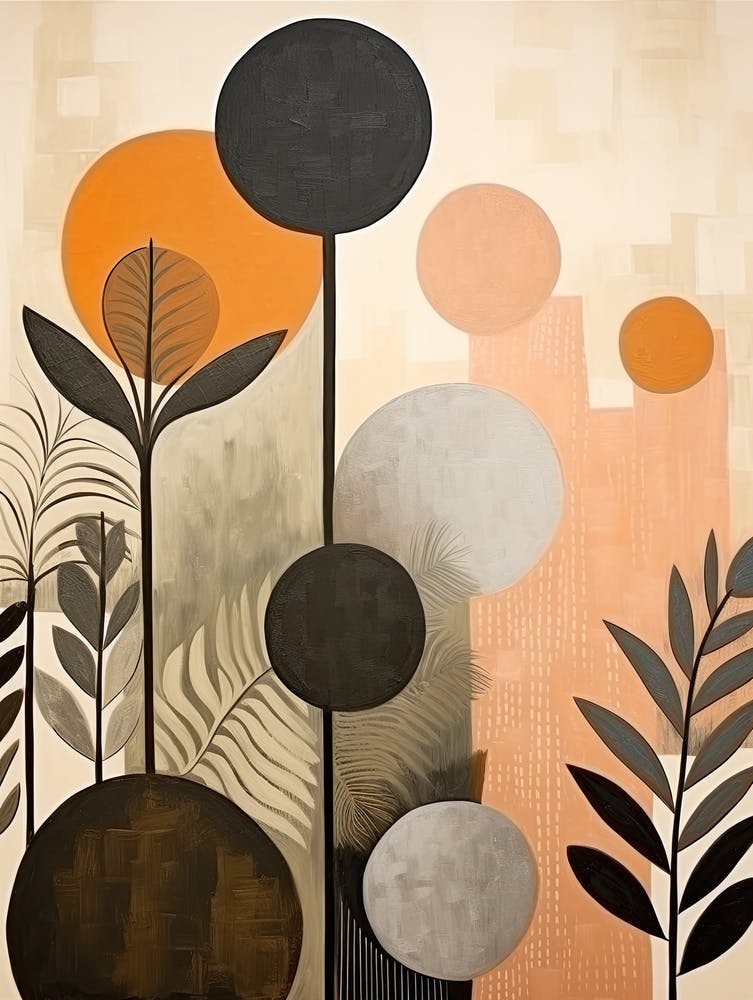 Floral Print 56, Mid Century Modern Wall Art, Pop Culture Print Modern Art, Exhibition Poster Minimalist Modern, Retro Print, Bauhaus