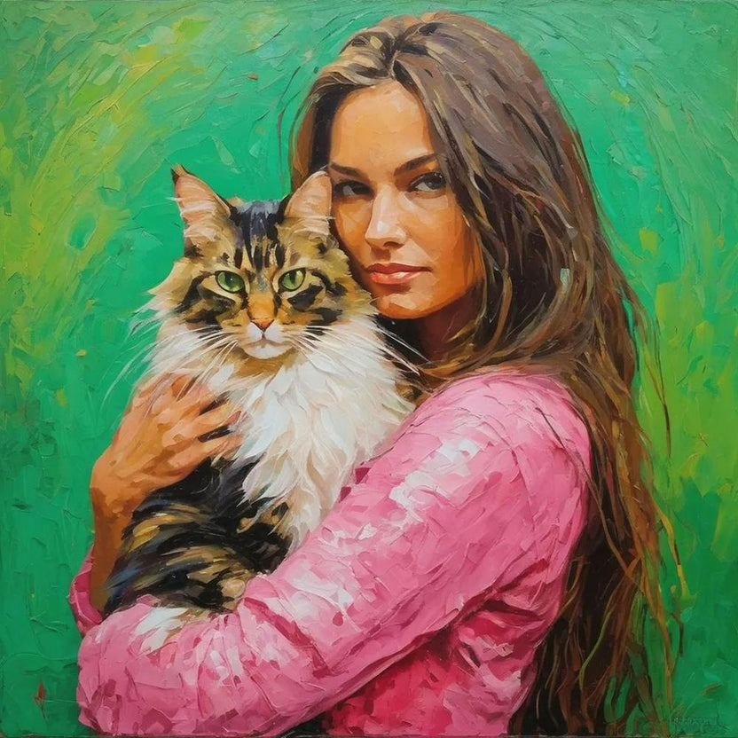 Girl With A Cat 3