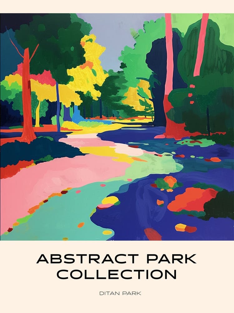 Abstract Park Collection Poster Ditan Park Beijing 2