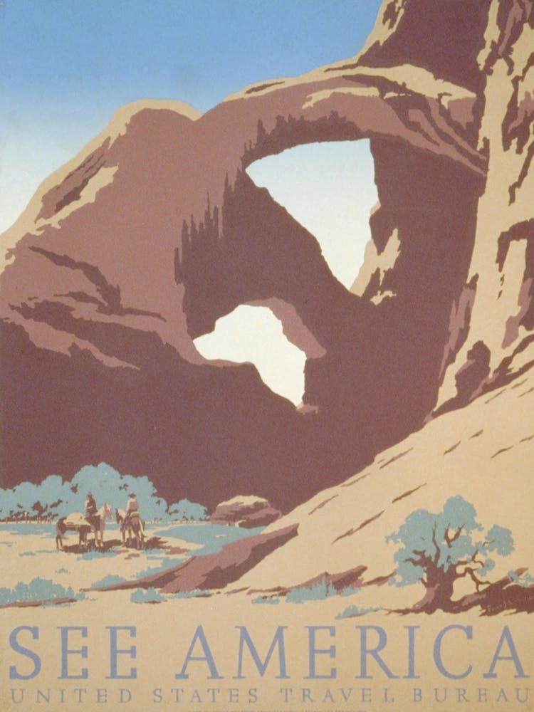 See America Vintage-Reiseposter Canyon