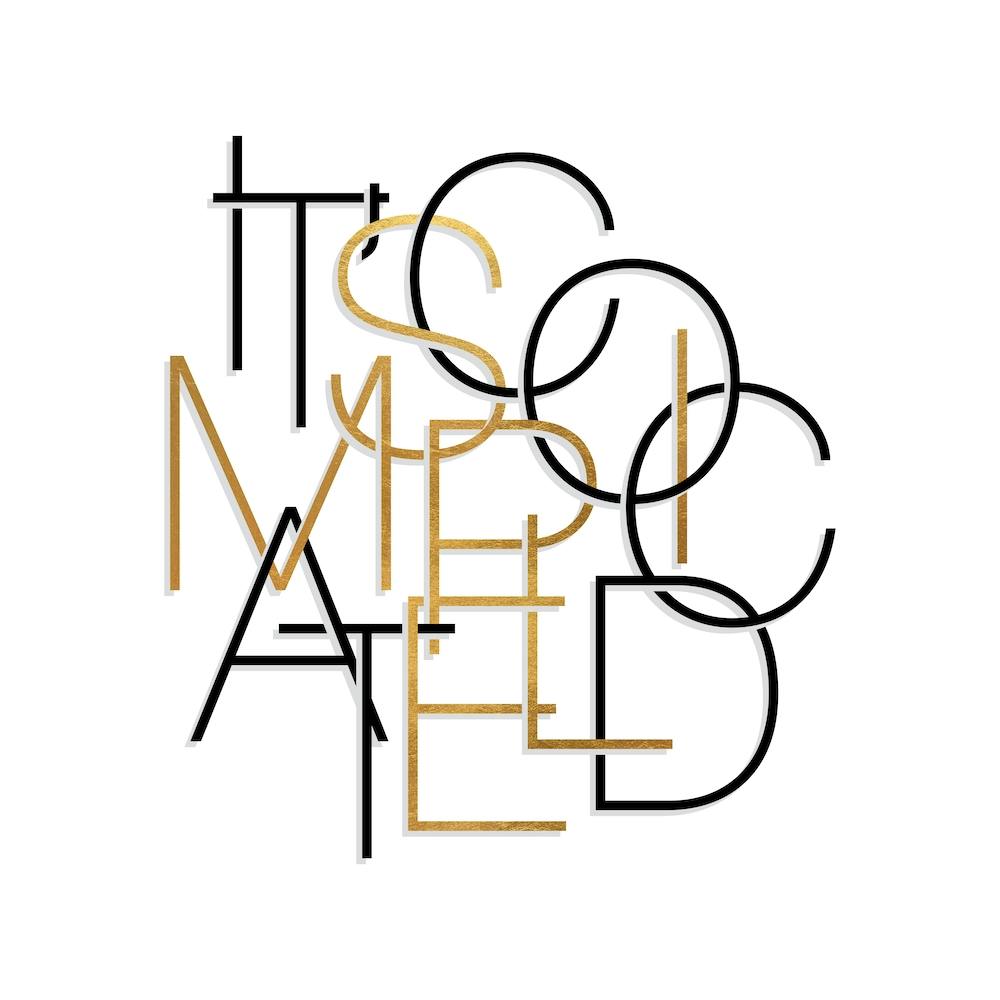 It Is Complicated Simple White And Gold