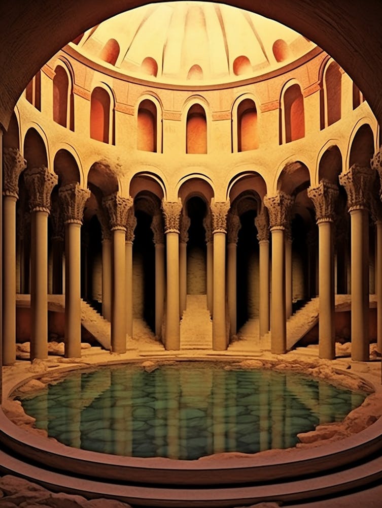 Basilica Cistern Yerebatan Sarnc Modern Pixel Art 3
