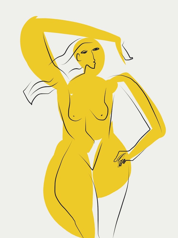 Lady In Yellow