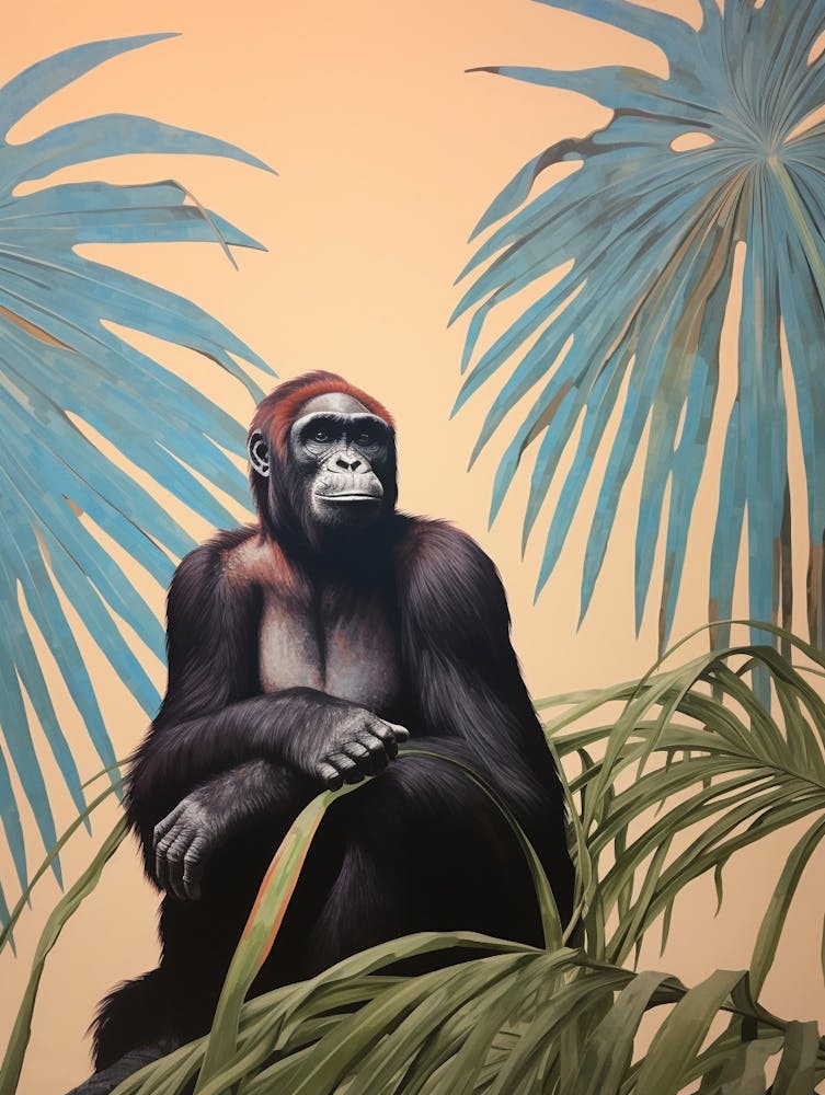 Bonobo 2 Tropisches Tierporträt