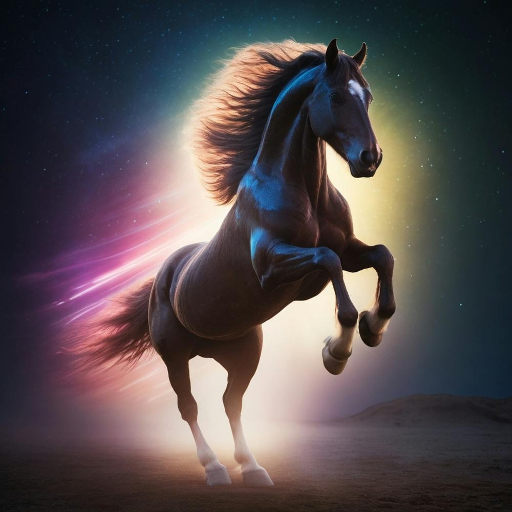 Cheval Dans Le Ciel
