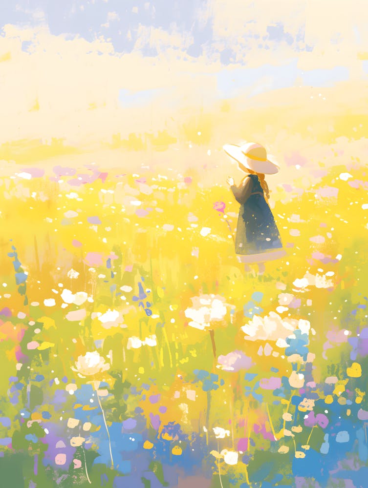 Girl In A Field