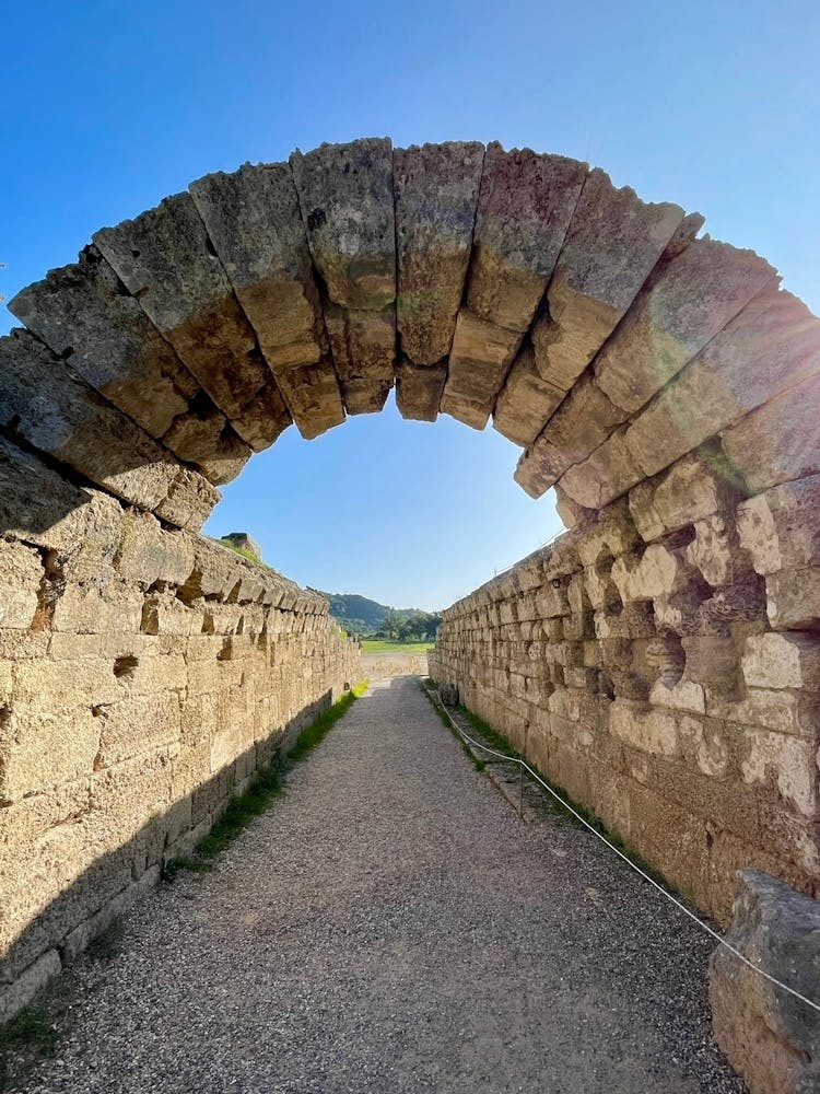 Archway To The Stadium in Olympia