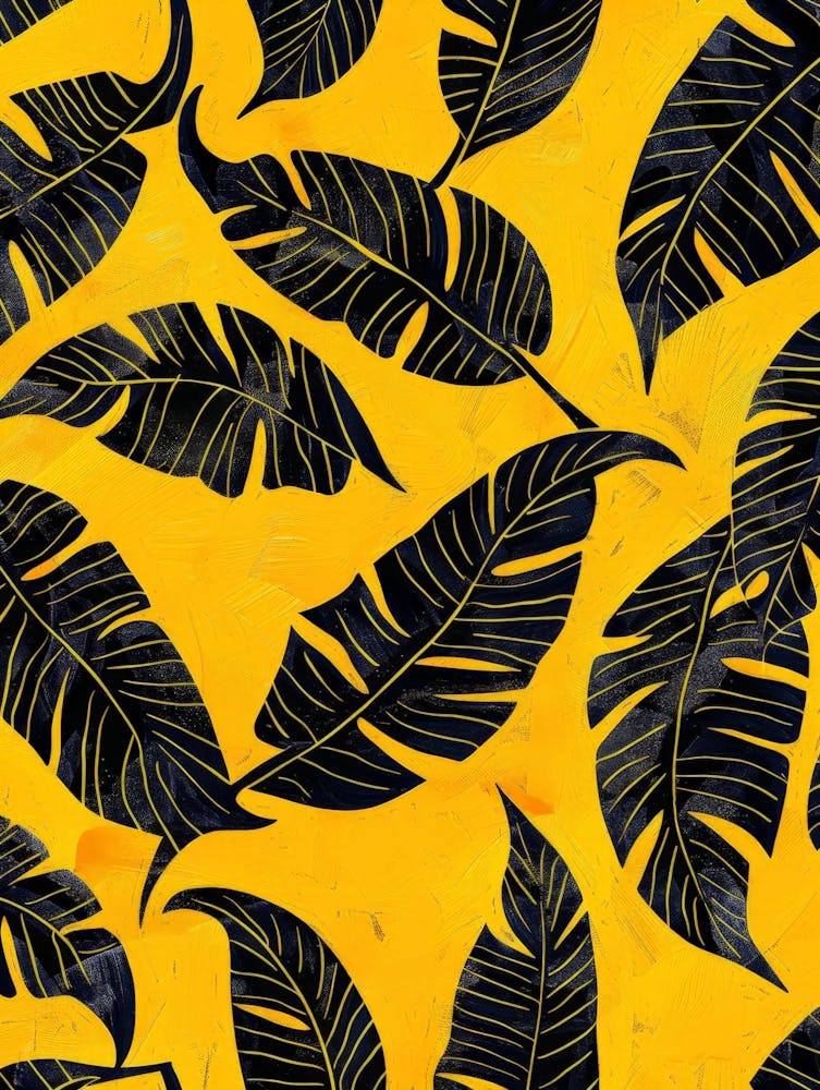 Black And Yellow Leaves 1