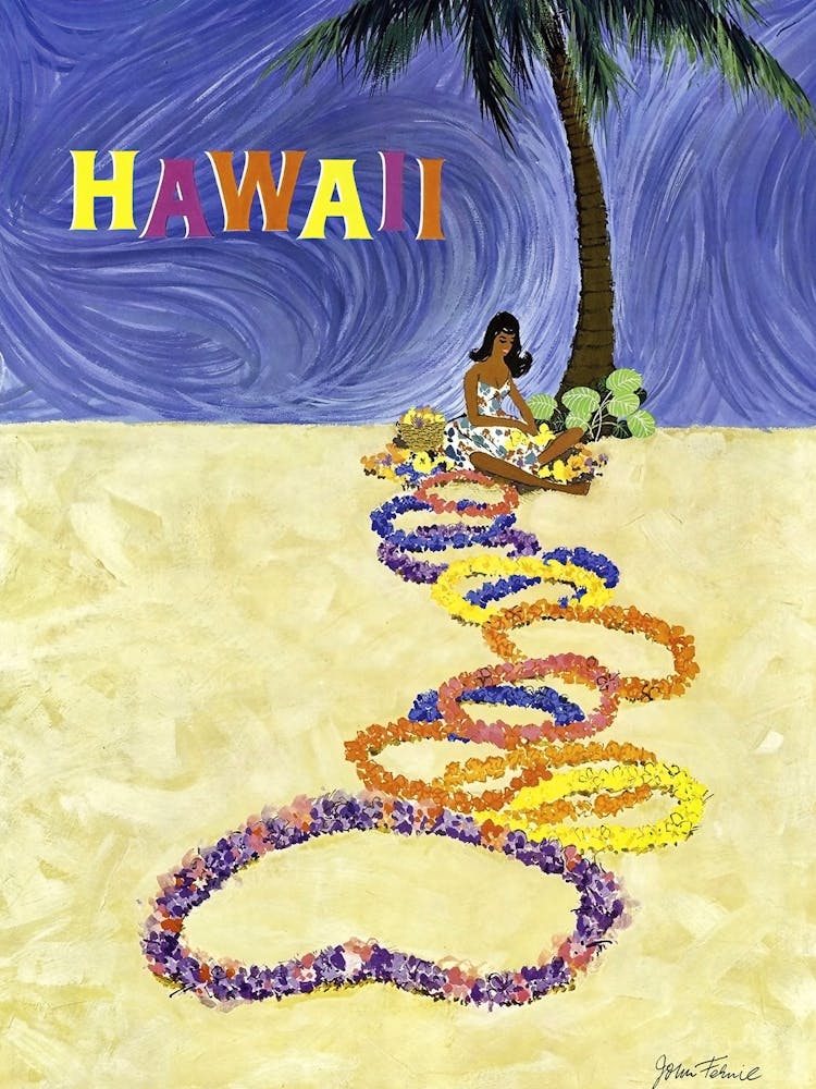 Hawaii, Hula Girl Under The Palm