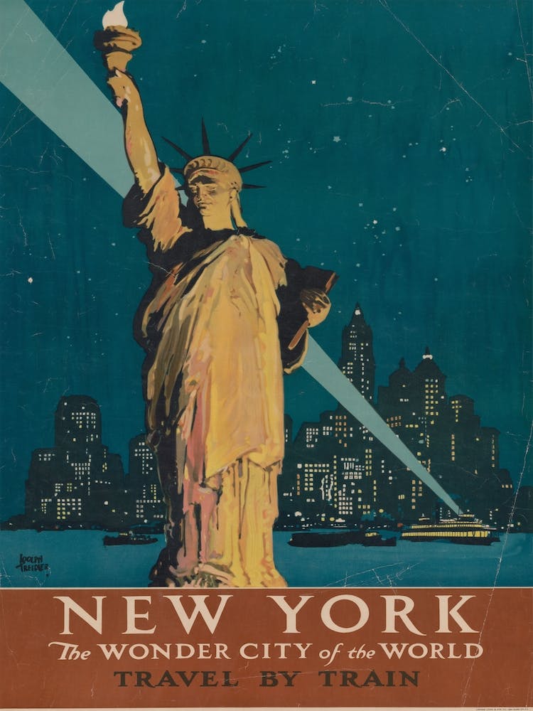 Affiche de Voyage en Train New York