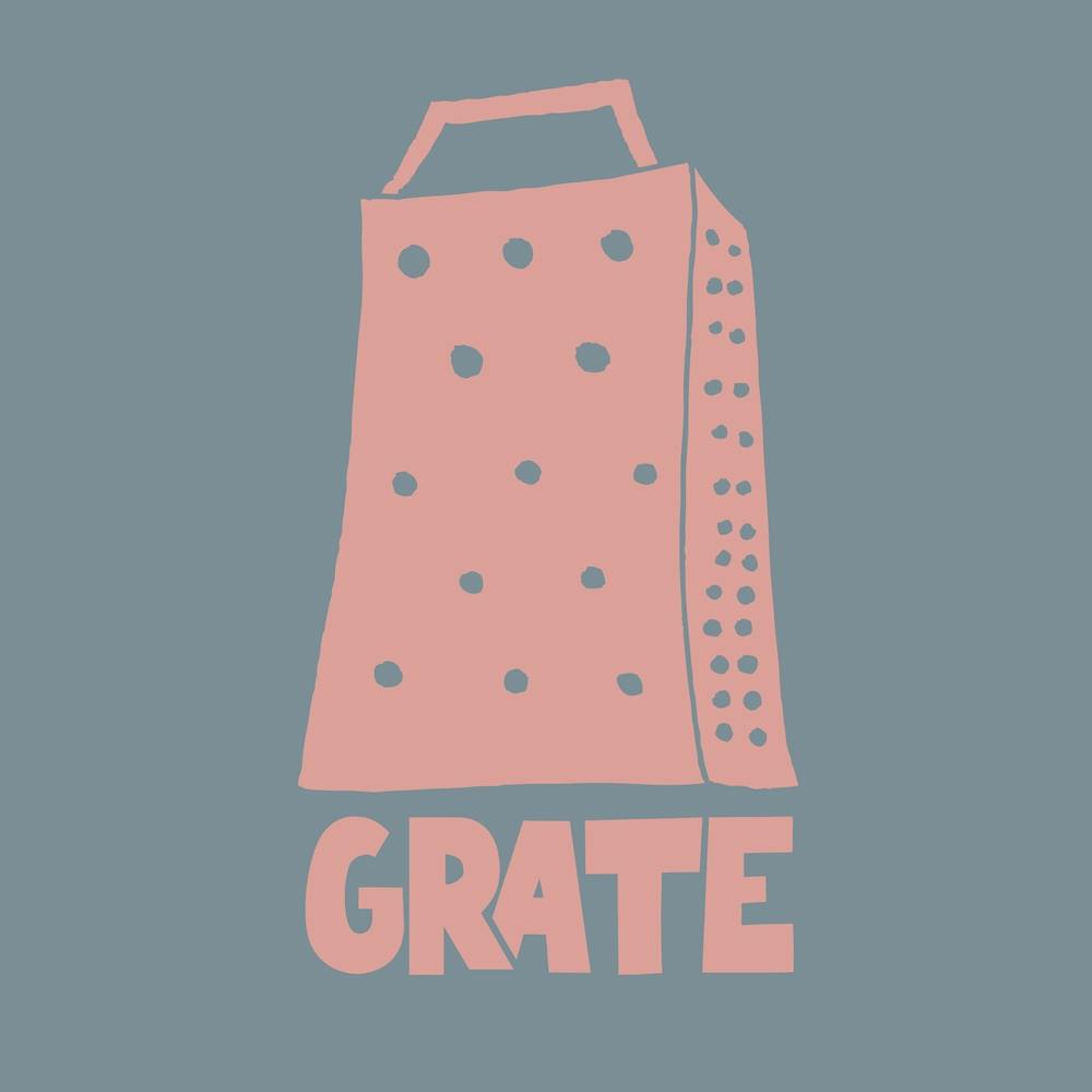 Kitchen Print Blue / Pink