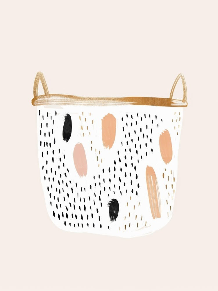 Polka Dot Basket 1