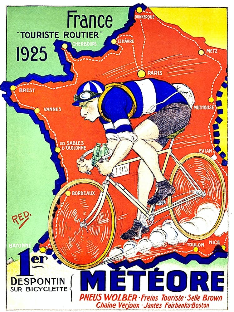 Bicycle Race And A Determined Man