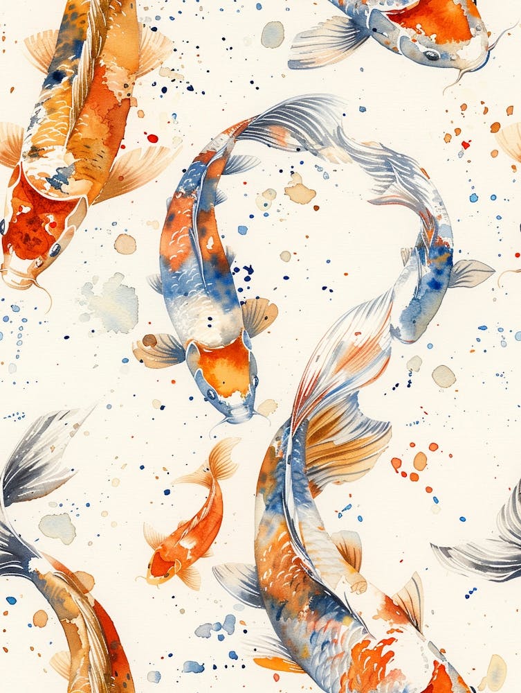 Watercolor Koi 42
