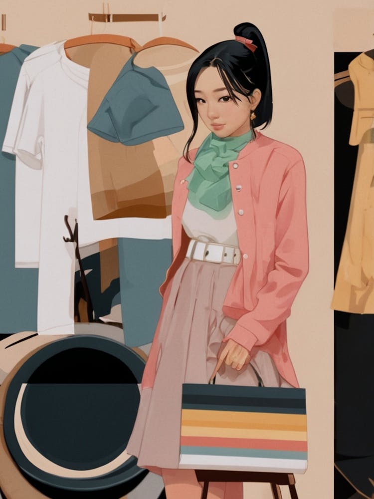 Fille Asiatique Habillée