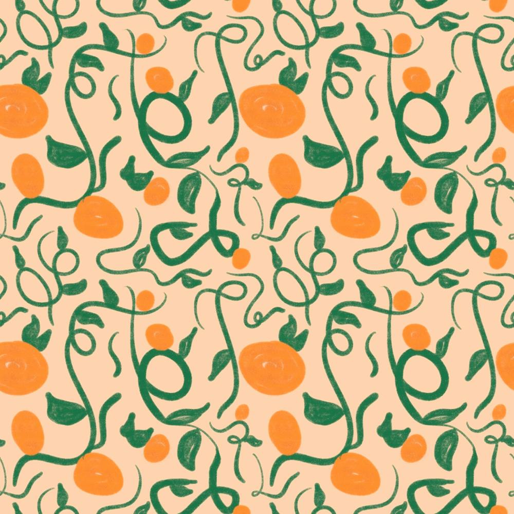 Orangen und Ranken