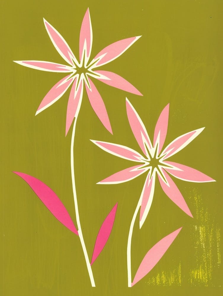 Pink & Green Edelweiss 2