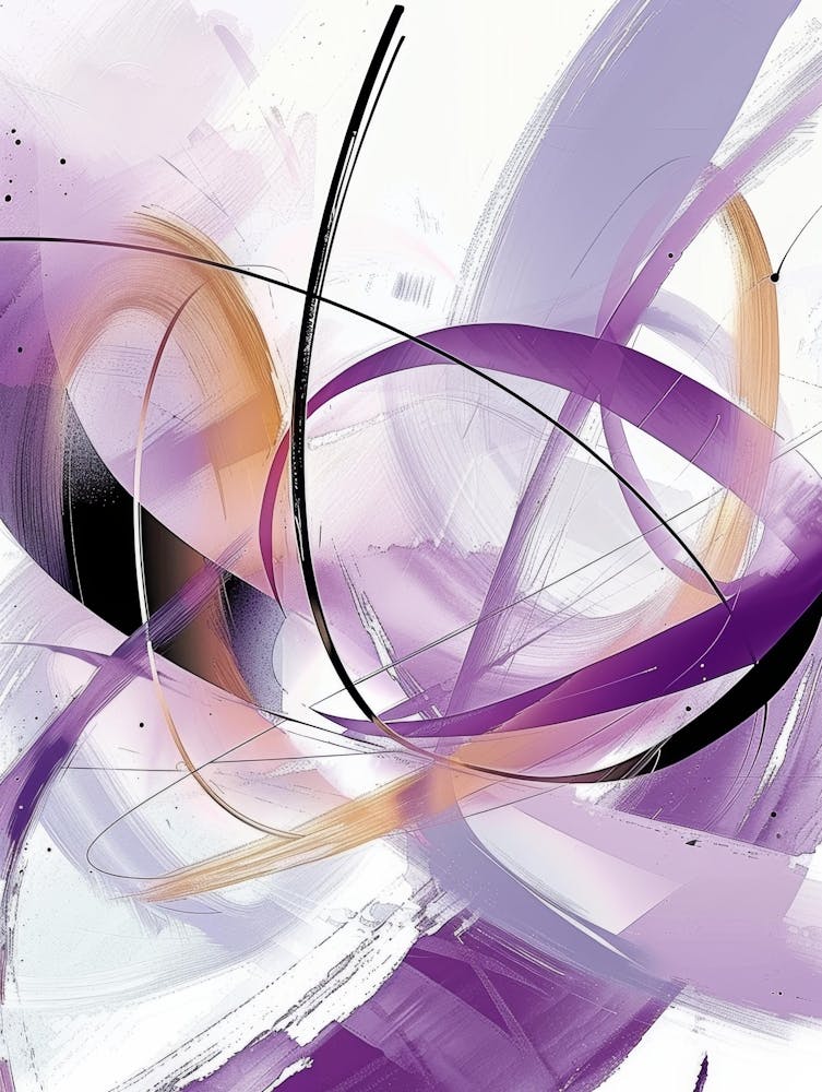 Abstract Purple Canvas Print