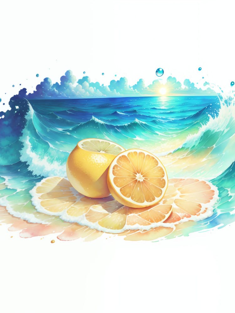 Lemons On The Beach 1