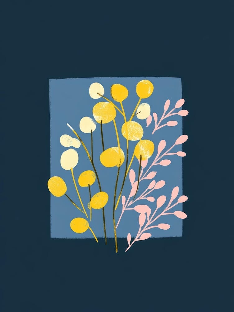 Yellow Flowers In A Square