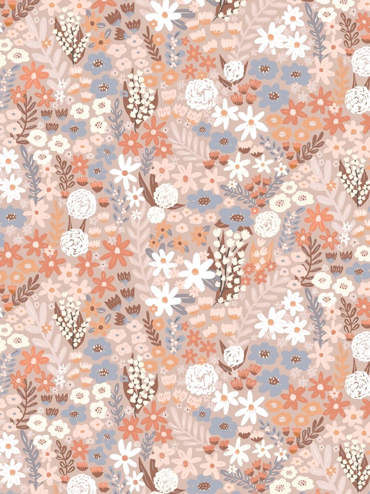 Soft Early Summer Floral Meadow Wildflower Garden