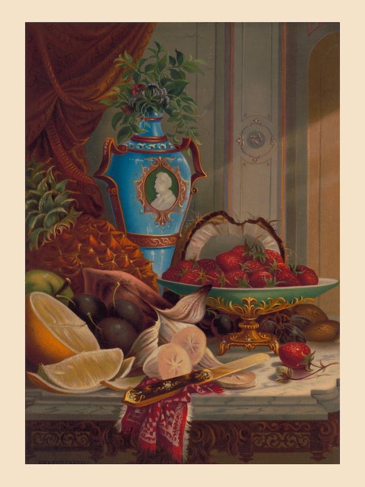 Dessert No 4 Cp Ream, 1870 By L Prang & Co