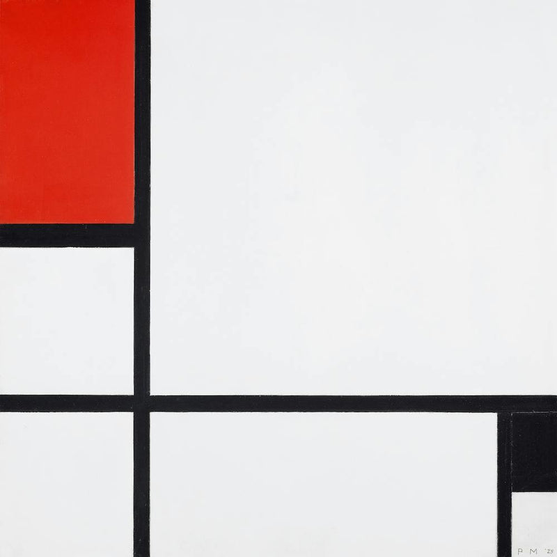 Composition No I, With Red And Black (1929), Piet Mondrian Square