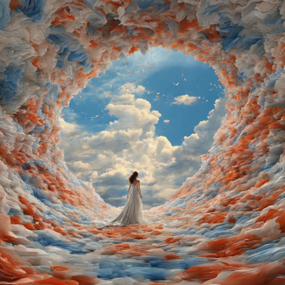 Woman In A Cloud