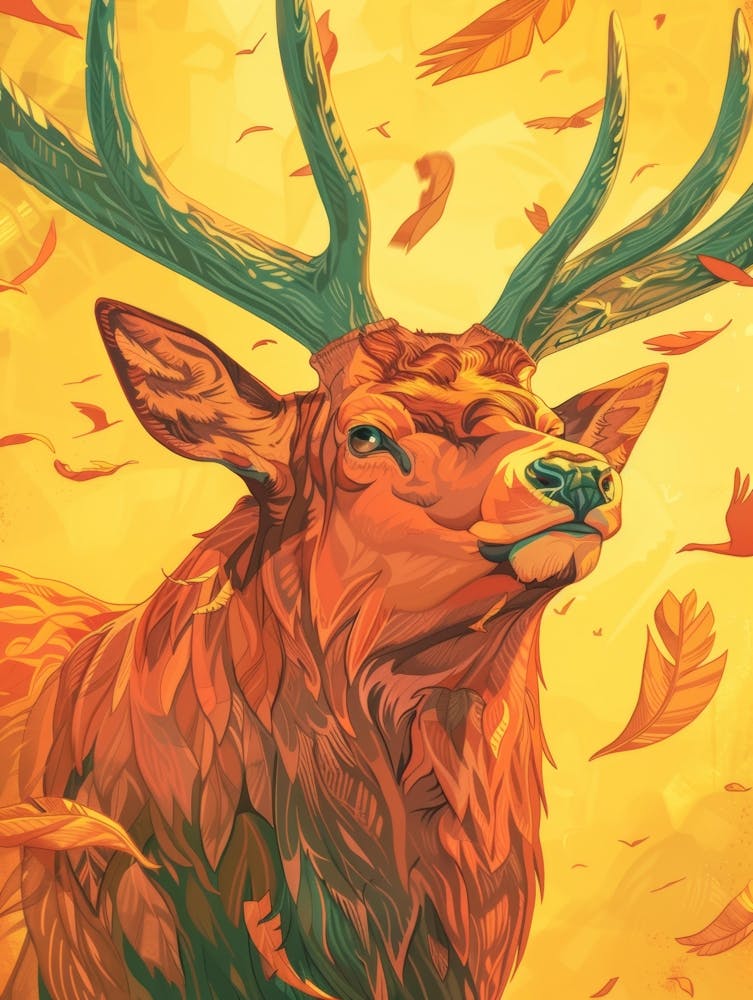 Autumn Deer 1