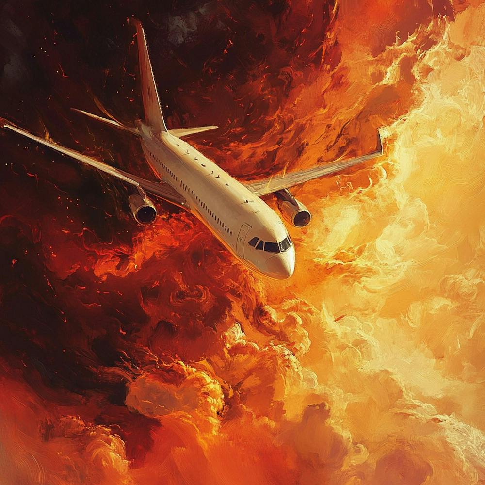Airplane In Flames