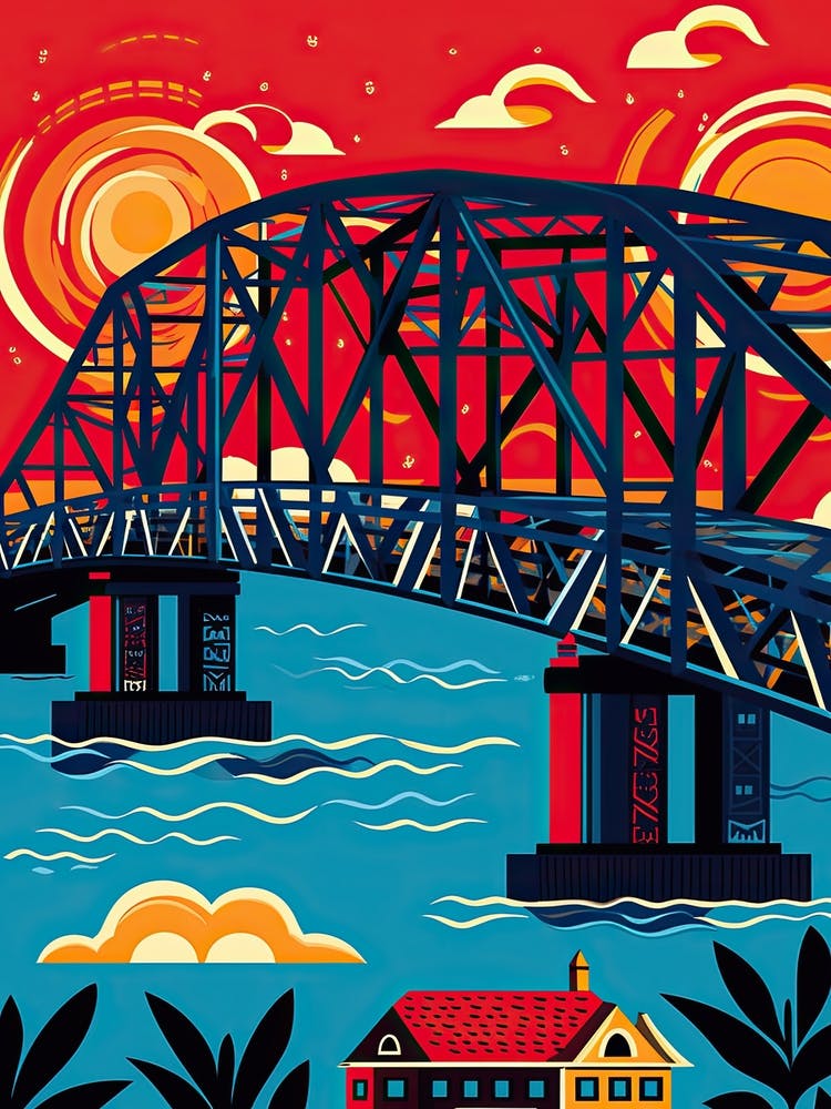 Howrah Bridge India Colourful 3