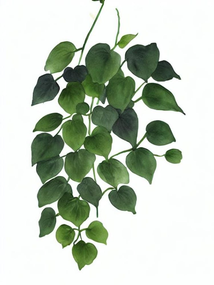 Maidenhair Fern (Adiantum) Watercolor