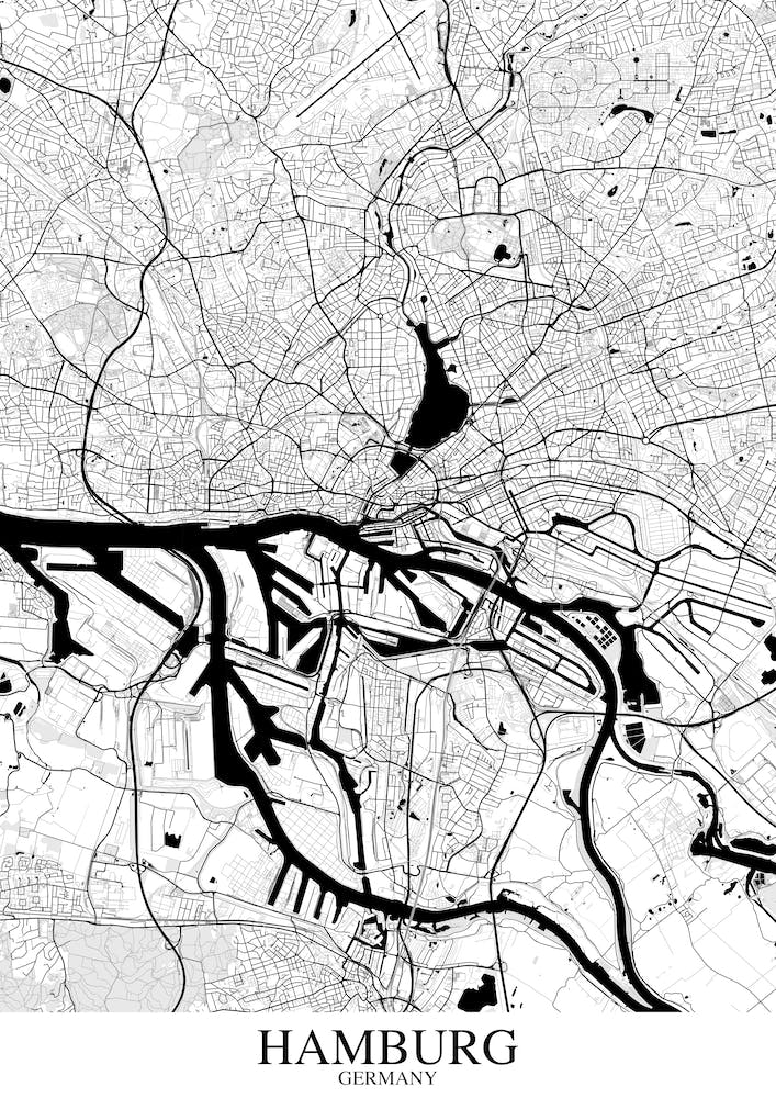 Hamburg White Black