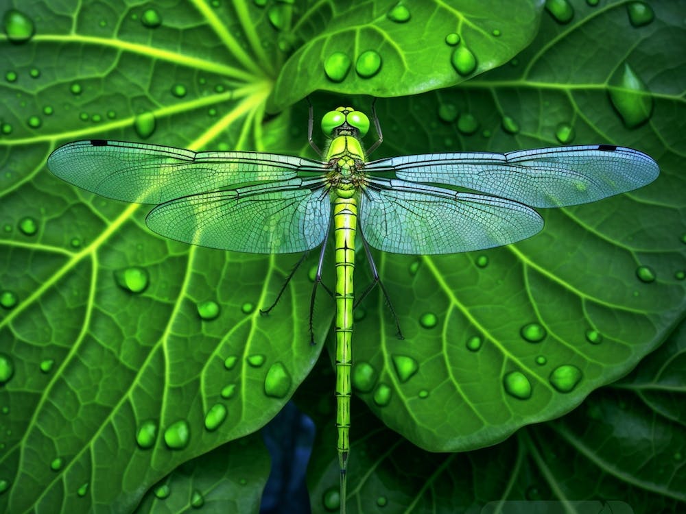 Dragonfly Eastern Pondhawk Colourful 3