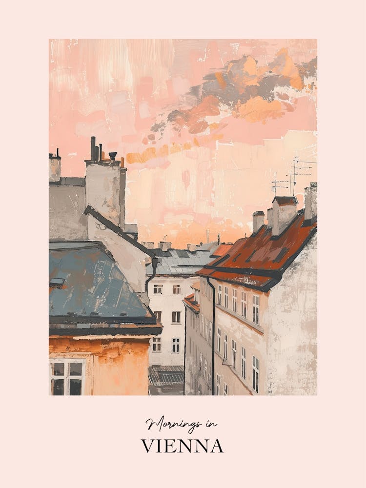 Mornings In Vienna Rooftops Morning Skyline 2