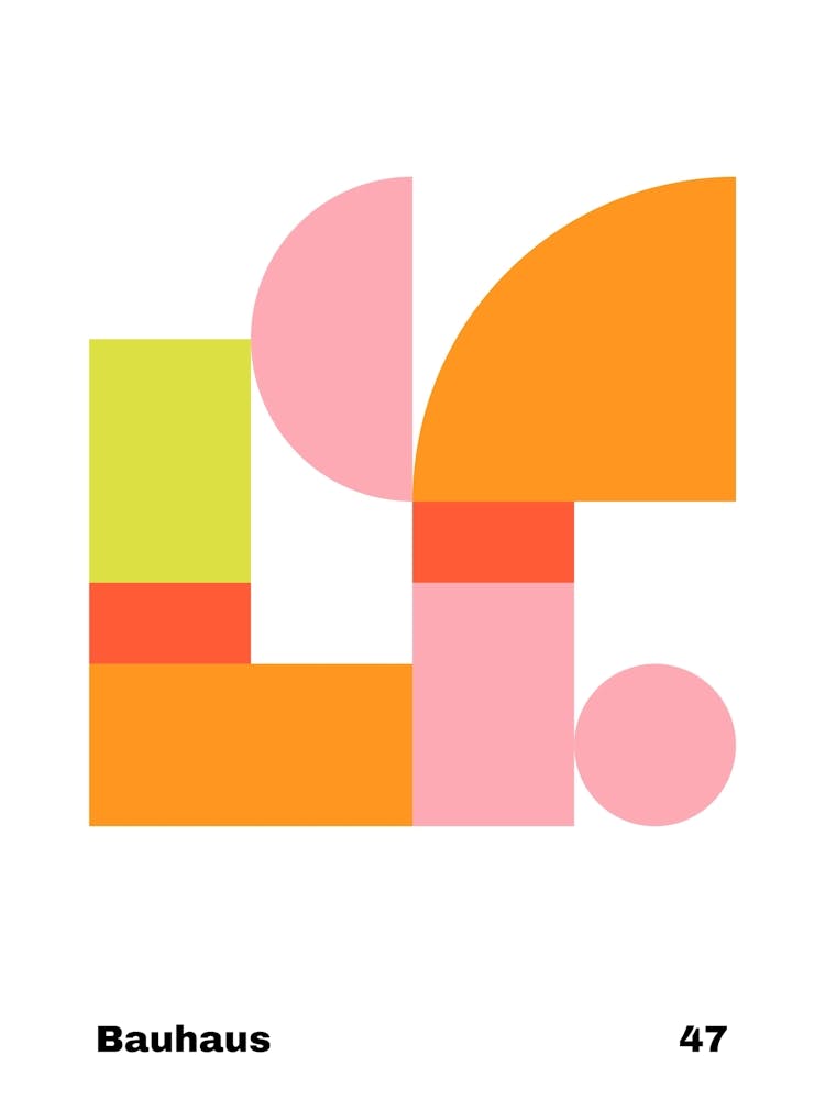 Geometric Bauhaus Poster 47