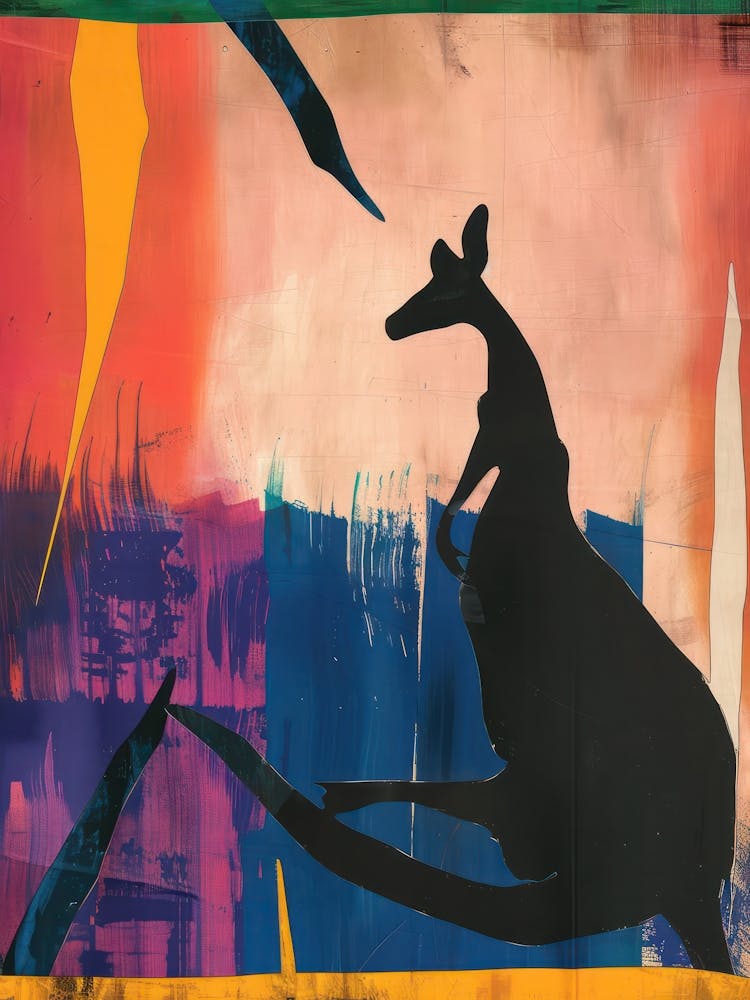 Kangaroo 2 Cut Out Collage