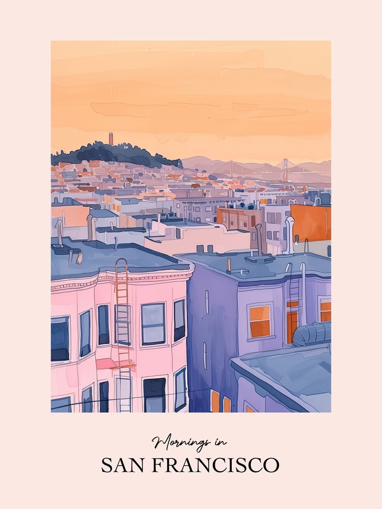 Mornings In San Francisco Rooftops Morning Skyline 4