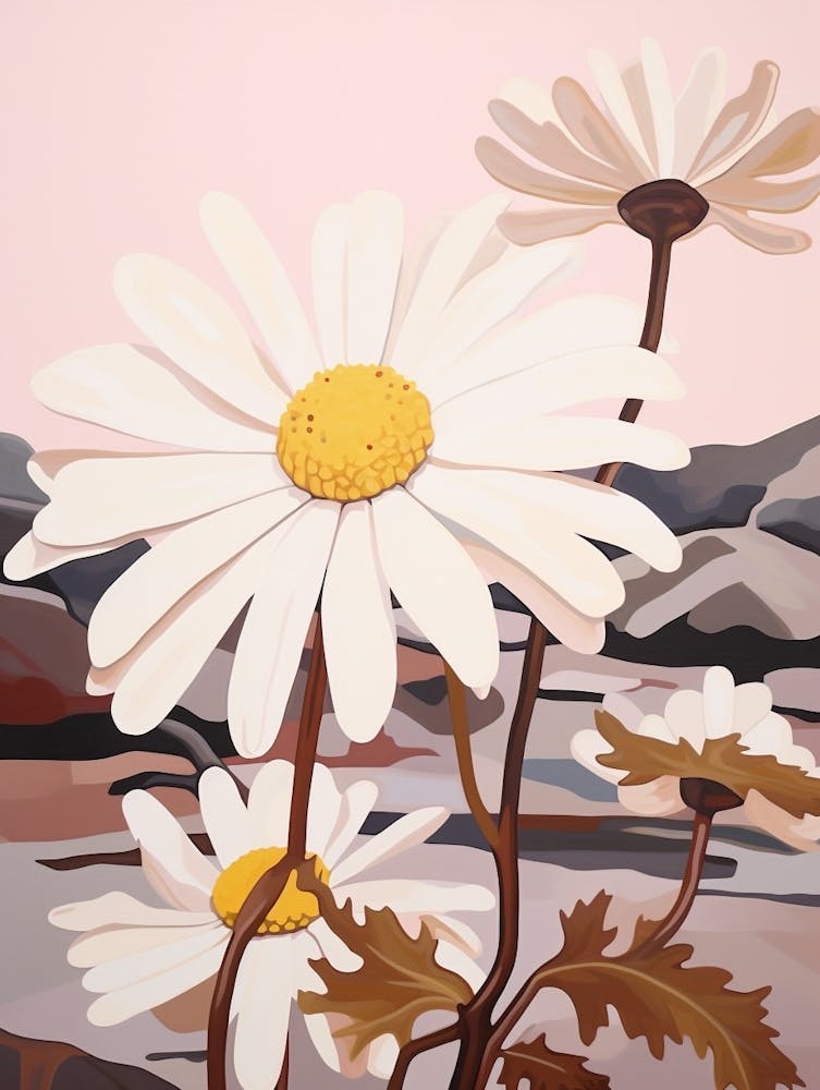 Daisy 1 Flower Painting