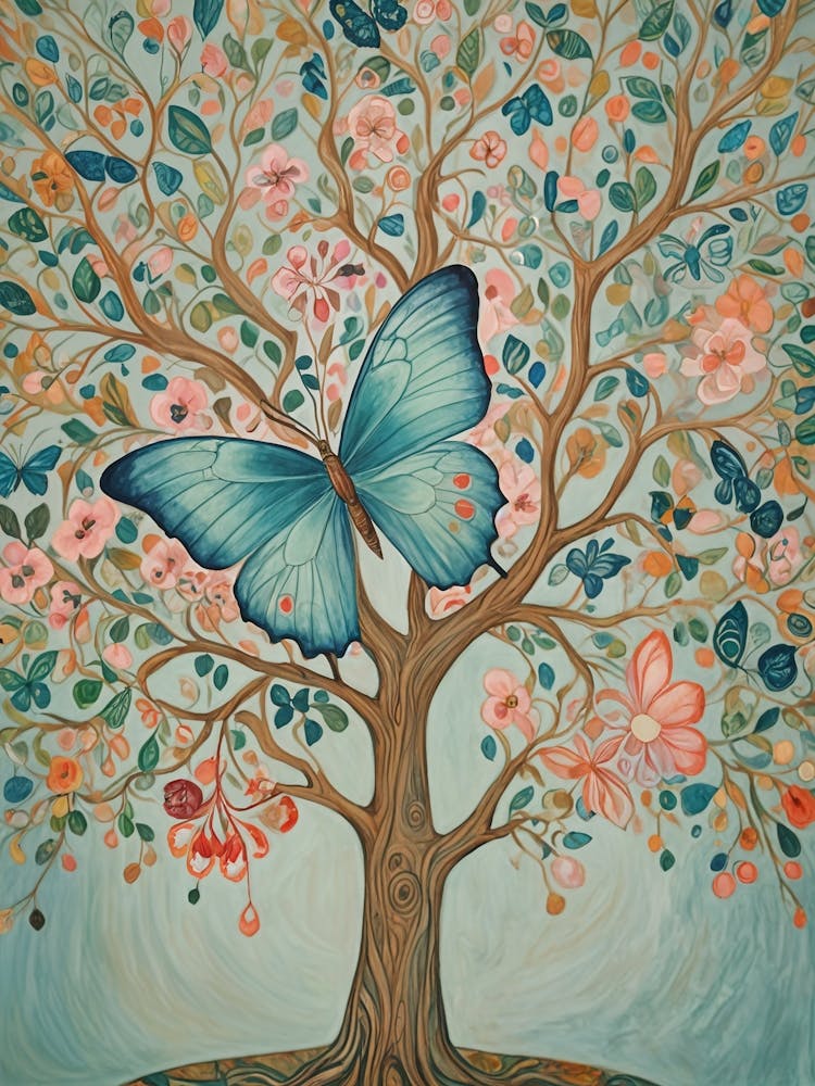 Giant Blue Butterfly