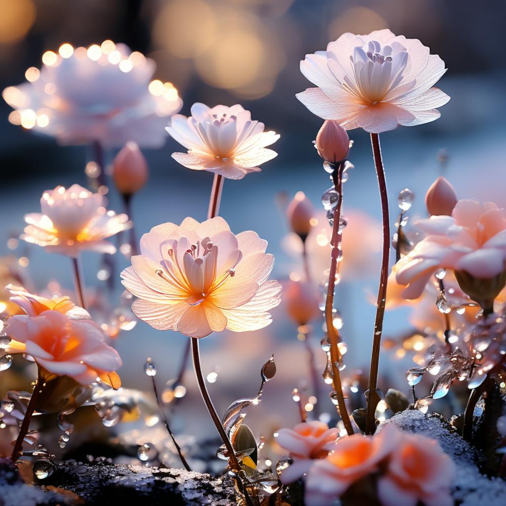 Flowers In The Snow