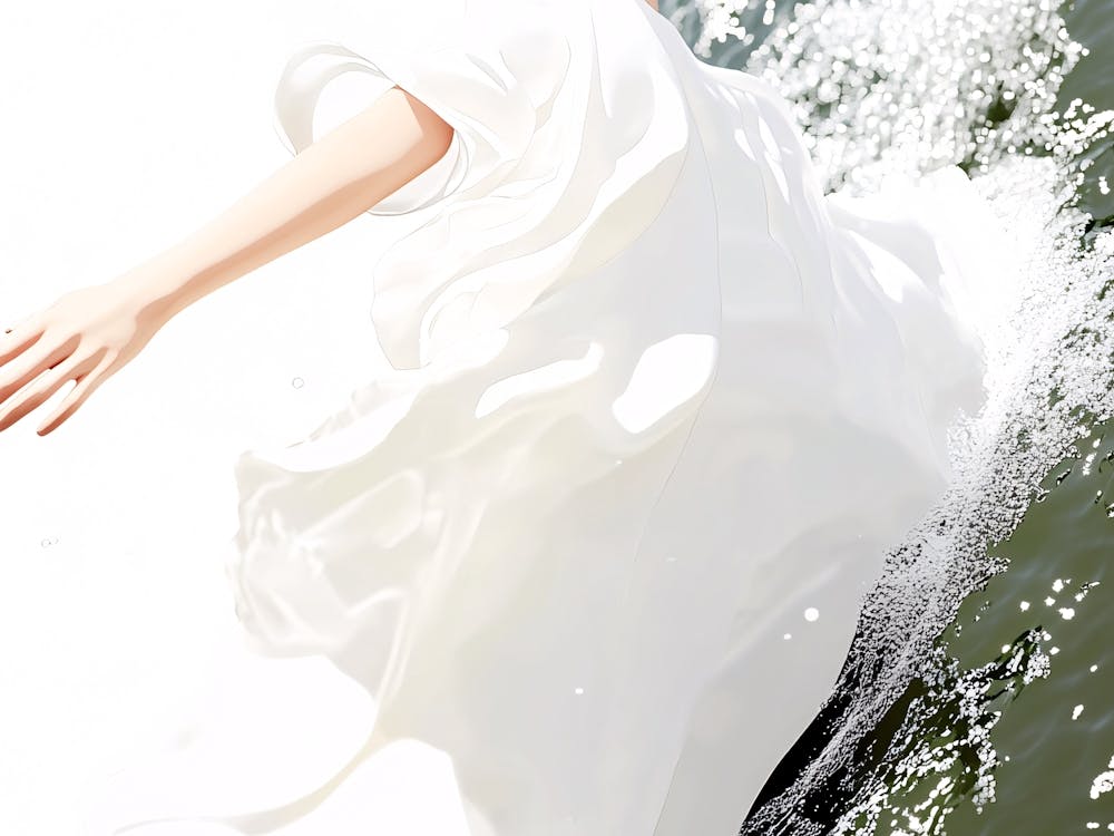 Woman In A White Dress 2