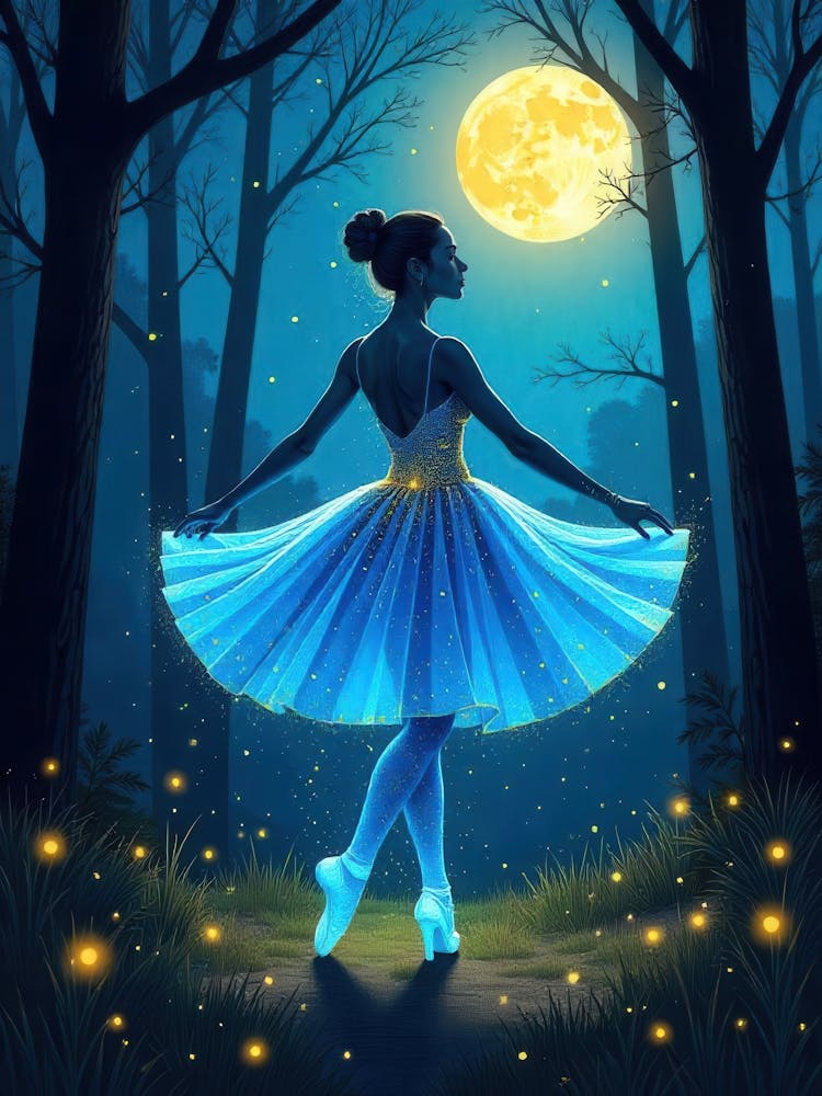 Ballerina In The Forest