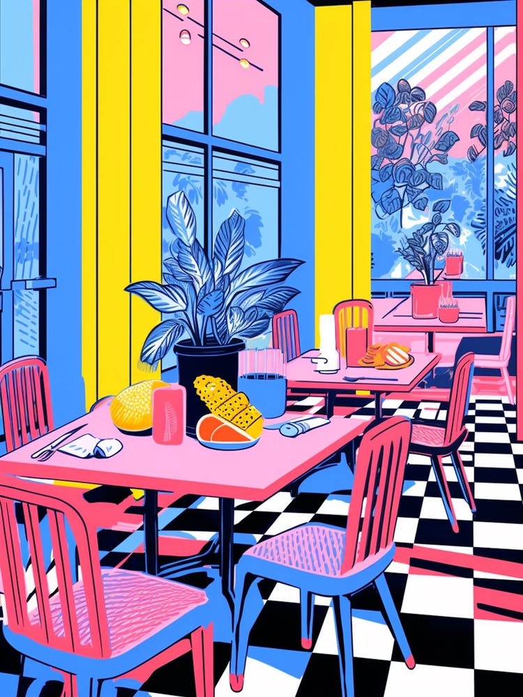 Colour Pop Retro Diner 1
