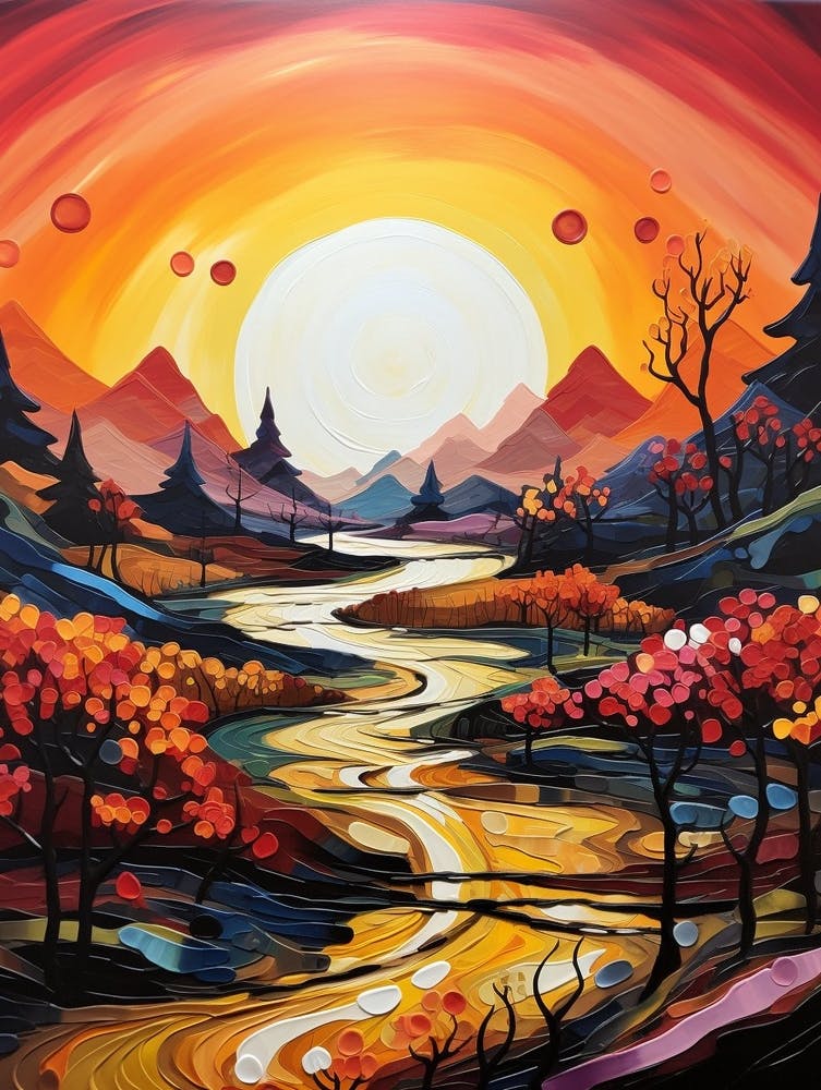 Abstract Minimalist Landscape 4